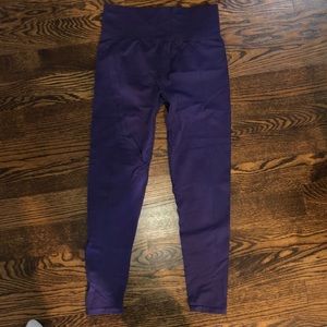 Full length purple leggings